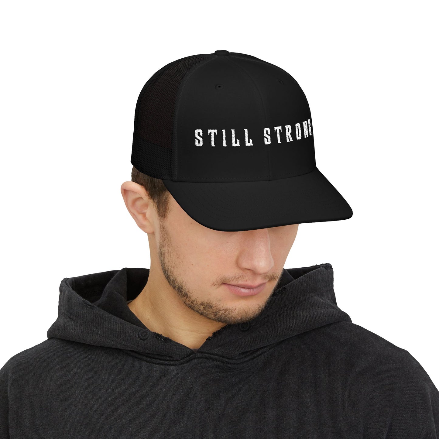 Still Strong Embroidered Snapback Trucker Cap - Still Strong, Adjustable Hat, Casual Style, Outdoor Activities, Great Gift for Him