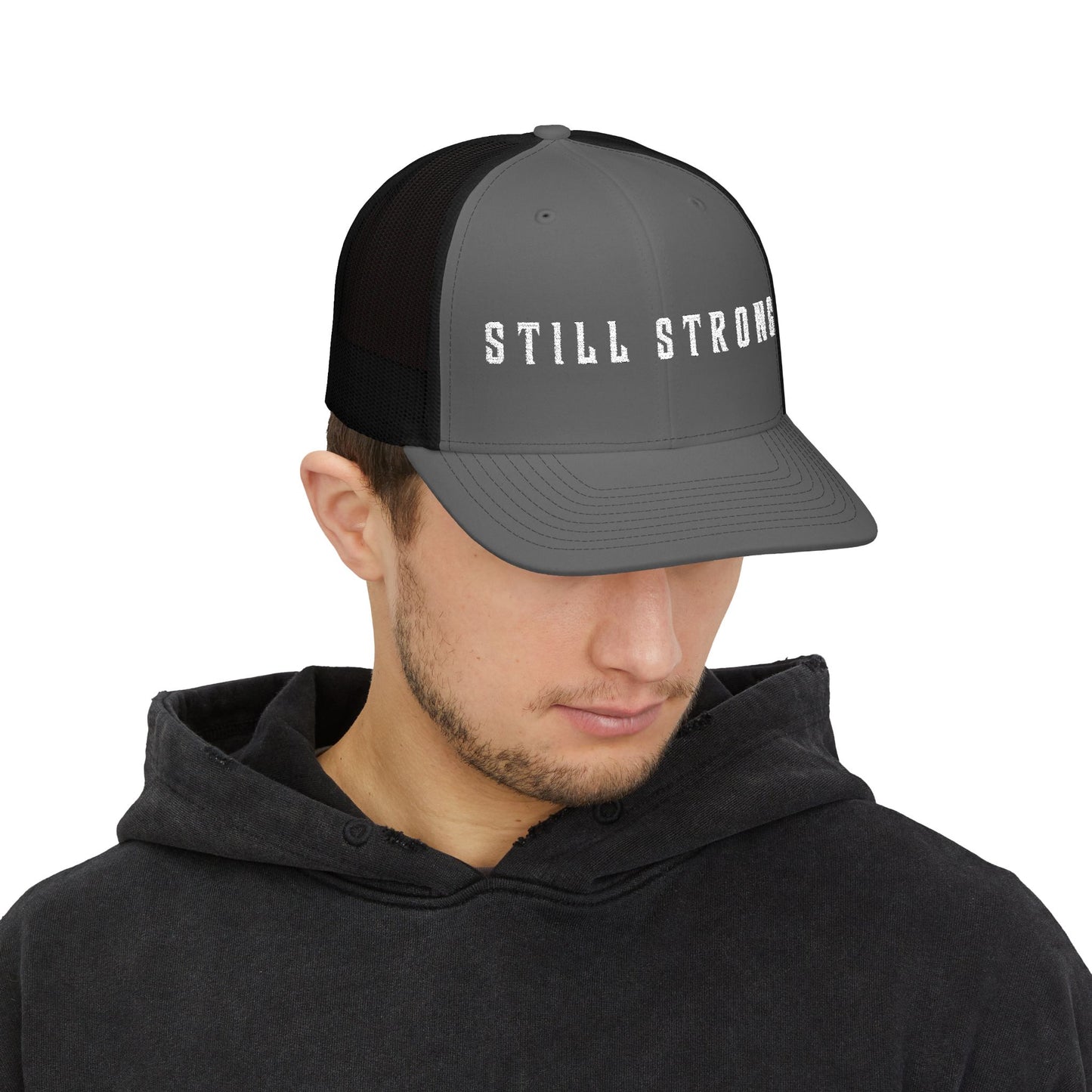 Still Strong Embroidered Snapback Trucker Cap - Still Strong, Adjustable Hat, Casual Style, Outdoor Activities, Great Gift for Him