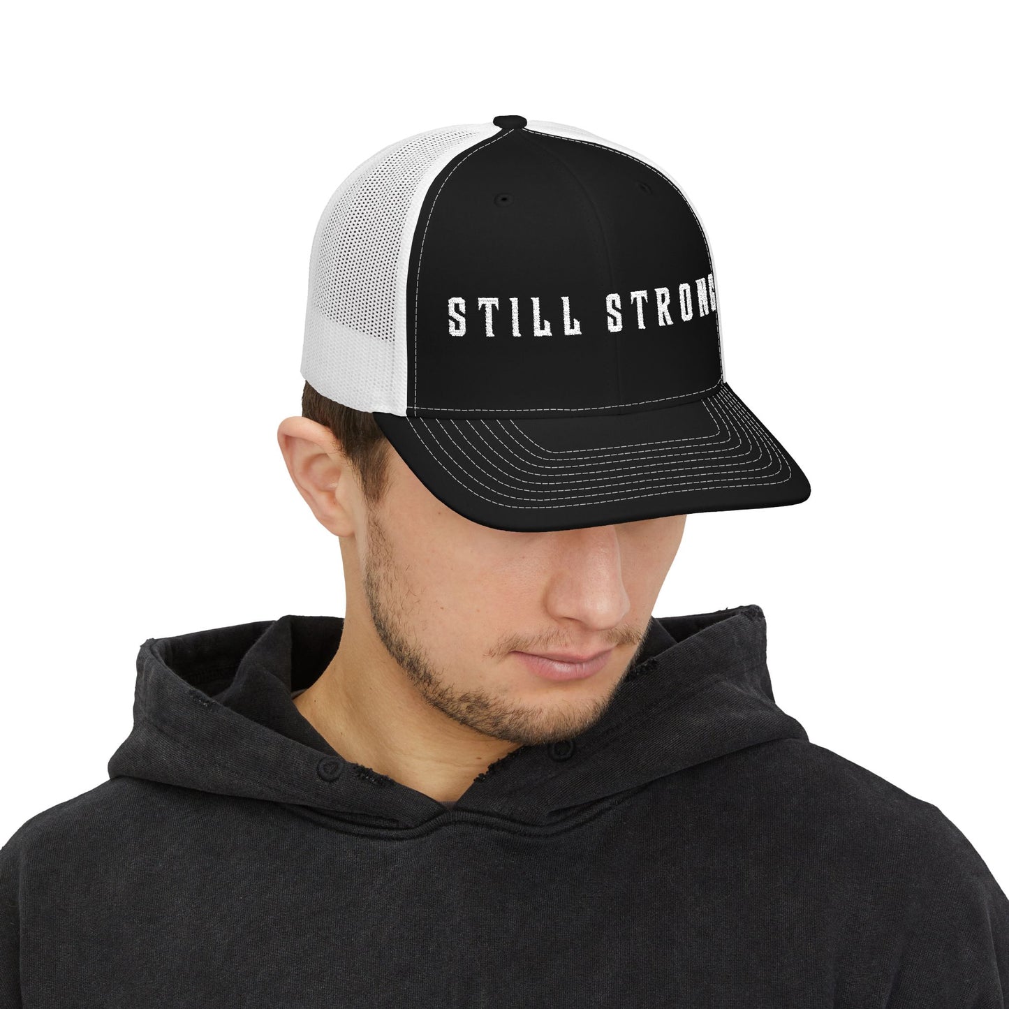 Still Strong Embroidered Snapback Trucker Cap - Still Strong, Adjustable Hat, Casual Style, Outdoor Activities, Great Gift for Him