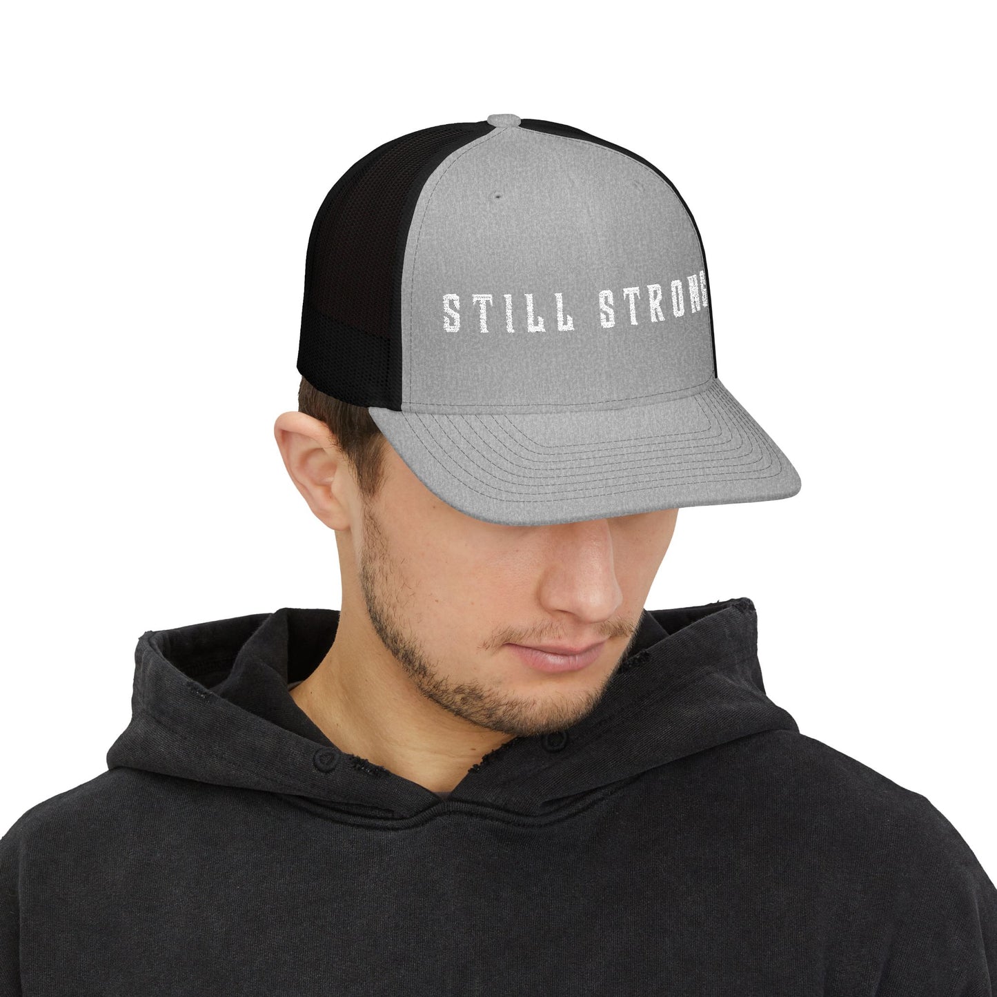 Still Strong Embroidered Snapback Trucker Cap - Still Strong, Adjustable Hat, Casual Style, Outdoor Activities, Great Gift for Him