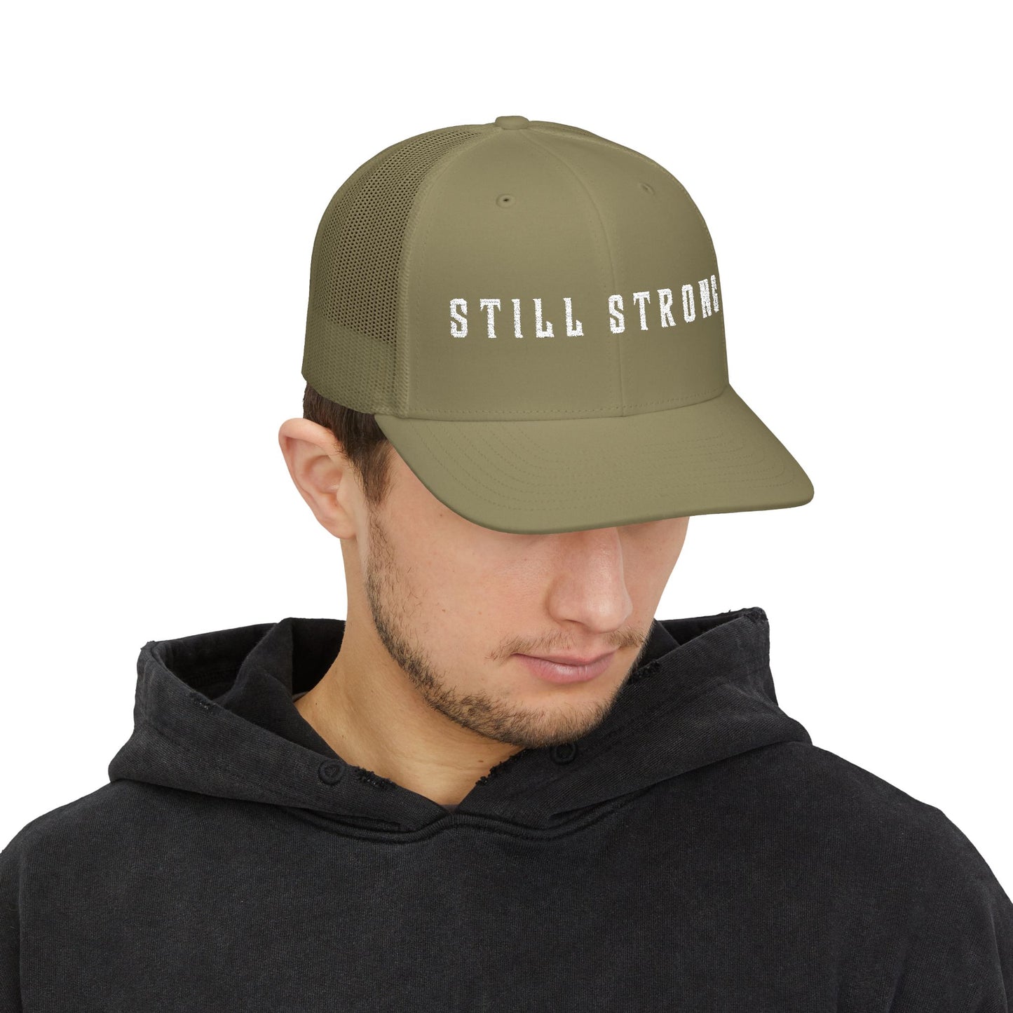 Still Strong Embroidered Snapback Trucker Cap - Still Strong, Adjustable Hat, Casual Style, Outdoor Activities, Great Gift for Him